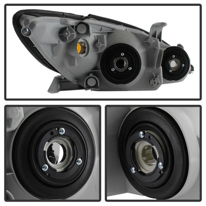 SPYDER Xtune Toyota Camry 2002-2004 OEM Style Headlights -Chrome HD-JH-TCAM02-AM-C 9029745