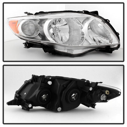 SPYDER xTune Toyota Corolla 2009-2010 Passenger Side Headlight -OEM Left HD-JH-TCO09-OE-R 9035920