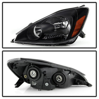 SPYDER xTune 04-05 Toyota Sienna Halogen ONLY OEM Style Headlights - Black (HD-JH-TSIE04-AM-BK) 9047565