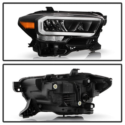 SPYDER Xtune 20-22 Toyota Tacoma Full LED w/DRL Headlight - OE Black Right (HD-JH-TTA20-FLED-OE-BK-R) 9953330