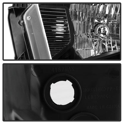 SPYDER xTune 14-17 Toyota Tundra w/o Running Lights OEM Style Halogen Headlights - Blk (HD-JH-TTU14-AM-BK) 9039683