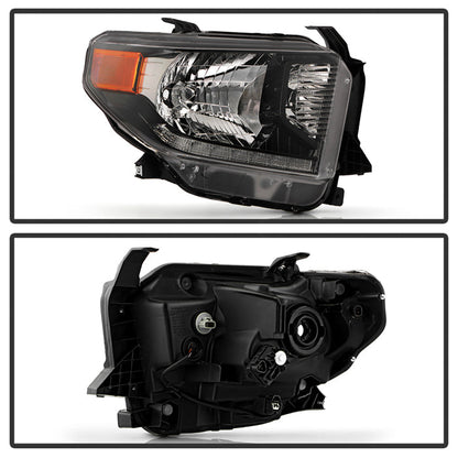 SPYDER 14-21 Toyota Tundra w/LED DRL OE Right Halogen Headlight - Black (HD-JH-TTU14-DRL-OE-BK-R) 9959288
