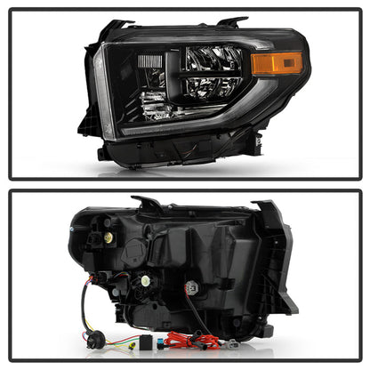 Spyder 14-17 Toyota Tundra OEM LED Headlights Black(Does Not Fit Models With DRL) 9049323