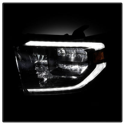 Spyder 14-17 Toyota Tundra OEM LED Headlights Black(Does Not Fit Models With DRL) 9049323