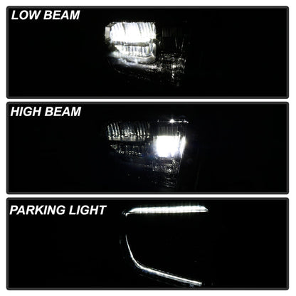 xTune Toyota Tundra 18-20 (Fit LED Only) OEM Style Headlights - Black Right HD-JH-TTU18-LED-OE-BK-R 9949265