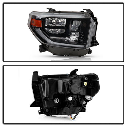 xTune Toyota Tundra 18-20 (Fit LED Only) OEM Style Headlights - Black Right HD-JH-TTU18-LED-OE-BK-R 9949265