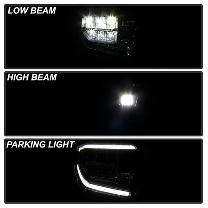 xTune Toyota Tundra 18-20 (Fit LED Only) OEM Style Headlights - Smoke Right HD-JH-TTU18-LED-OE-SM-R 9949289