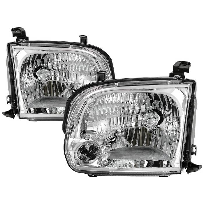 SPYDER xTune 05-06 Toyota Tundra 4DR Double Cab OEM Style Headlights - Chrome HD-JH-TTUN05-C 9043376
