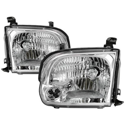 SPYDER xTune 05-06 Toyota Tundra 4DR Double Cab OEM Style Headlights - Chrome HD-JH-TTUN05-C 9043376