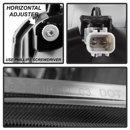 SPYDER xTune 05-06 Toyota Tundra 4DR Double Cab OEM Style Headlights - Chrome HD-JH-TTUN05-C 9043376