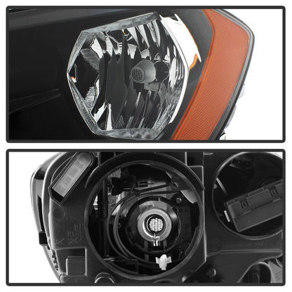 SPYDER xTune 15-17 VW Golf Halogen Driver Side Headlight - OEM Left (HD-JH-VG15-OE-L) 9940972