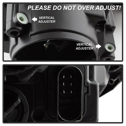 SPYDER xTune Volkswagen Golf 06-09 Driver Side Headlight - OEM Left Black HD-JH-TCOL14-OE-R 9039973