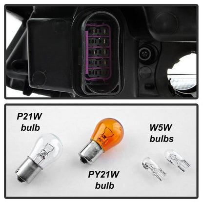 SPYDER xTune 11-18 Volkswagen Jetta Sedan OEM Style Halogen Headlights - Chrome (HD-JH-VJ11-AM-C) 9042348
