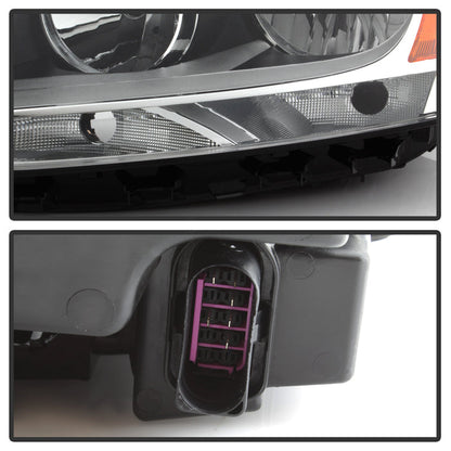 SPYDER xTune Volkswagen Jetta 11-14 Driver Side Halogen Headlight - OEM L HD-JH-VJ11-OE-L 9939013