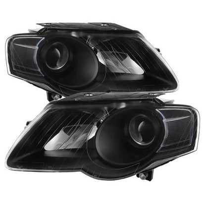 SPYDER Xtune Volkswagen Passat 06-10 (Halogen Only) Projector Headlights Black HD-JH-VWPAT06-BK 9025563
