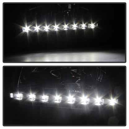 SPYDER Xtune Toyota Tacoma 01-04 1 Piece w/ Black Trim Crystal Headlights Black HD-ON-TT01-1PC-LED-BK 5056214