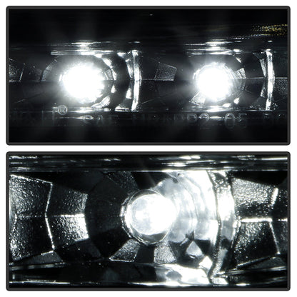 SPYDER Xtune Toyota Tacoma 01-04 1 Piece w/ Black Trim Corner Crystal Headlights HD-ON-TT01-1PC-LED-C 5056344