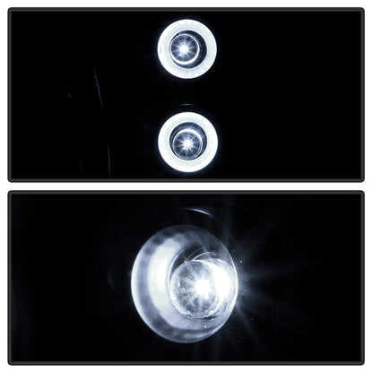 Spyder Ford Mustang 87-93 1PC LED (Replaceable LEDs)Crystal Headlights Black HD-YD-FM87-1PC-LED-BK 5012531