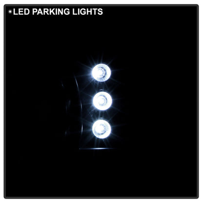 Spyder Ford Mustang 87-93 1PC LED (Replaceable LEDs)Crystal Headlights Black HD-YD-FM87-1PC-LED-BK 5012531