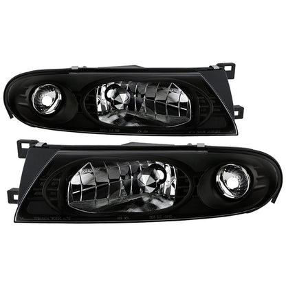 Spyder Nissan Altima 93-97 Crystal Headlights Black HD-YD-NA93-BK 5012630