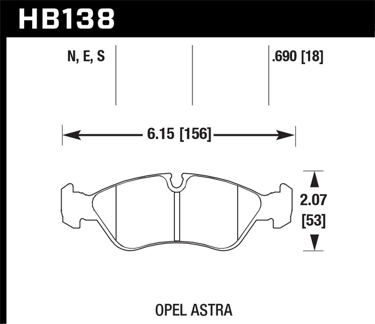 Hawk Disc Brake Pad