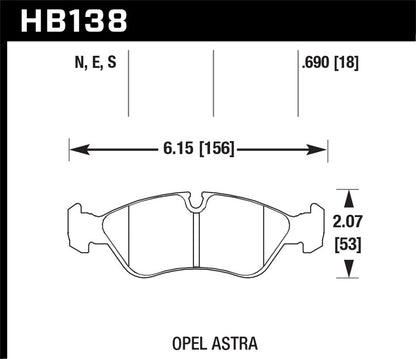 Hawk Disc Brake Pad