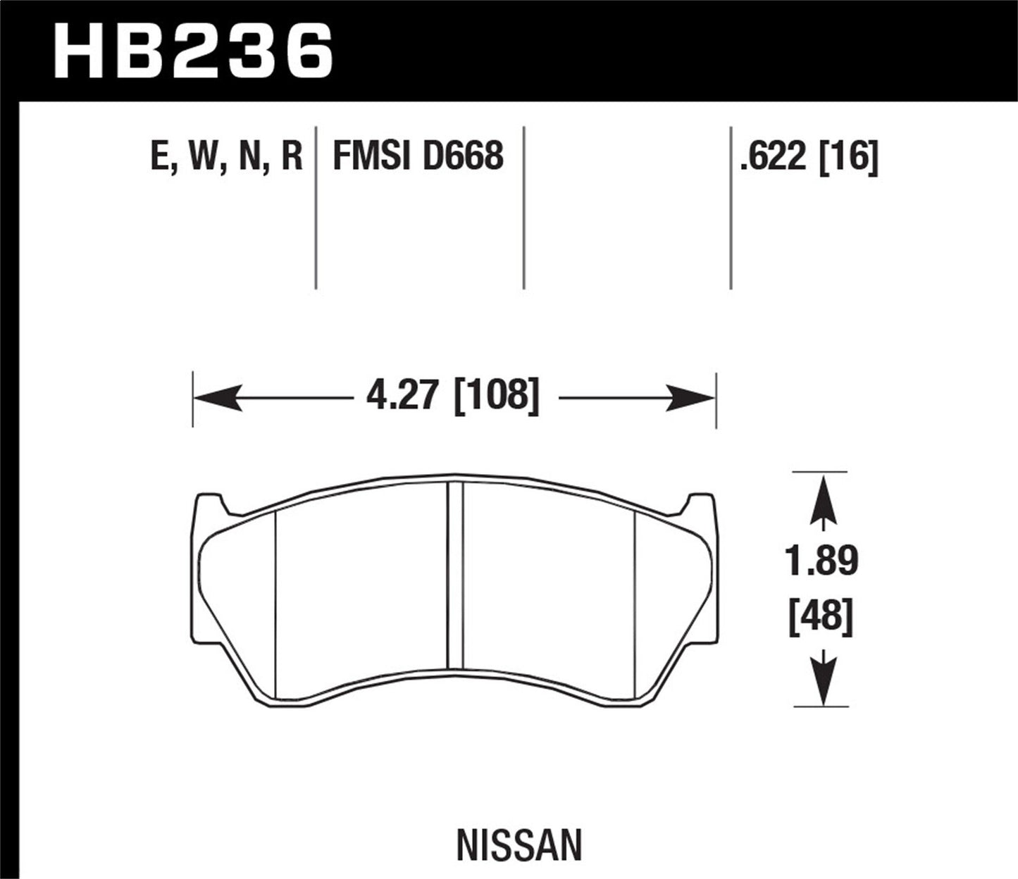 Hawk Disc Brake Pad