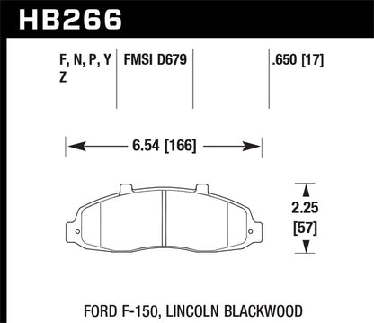 Hawk Ceramic Brake Pads Front Ford F-150 Super Cab 1997-1997