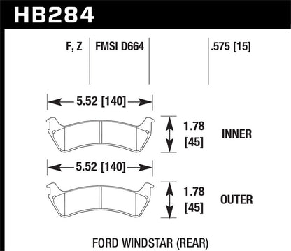 Hawk Disc Brake Pad