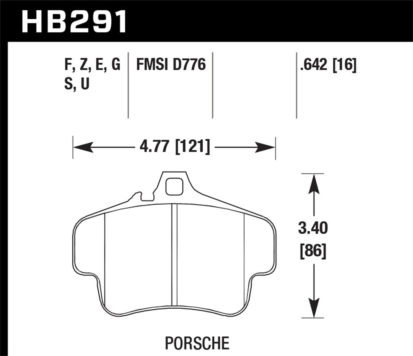 Hawk Blue 9012 Brake Pads Front Porsche 911 Targa 1998-1998