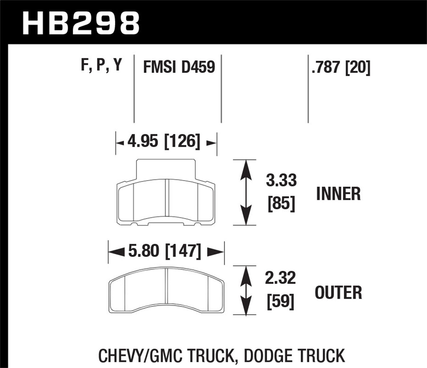 Hawk LTS Truck/SUV Brake Pads Front Chevrolet C3500 Base 1998-2000