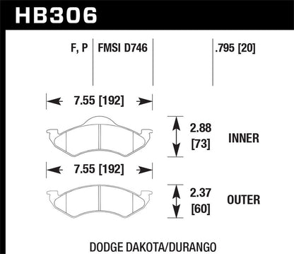 Hawk SuperDuty Street Front Brake Pad