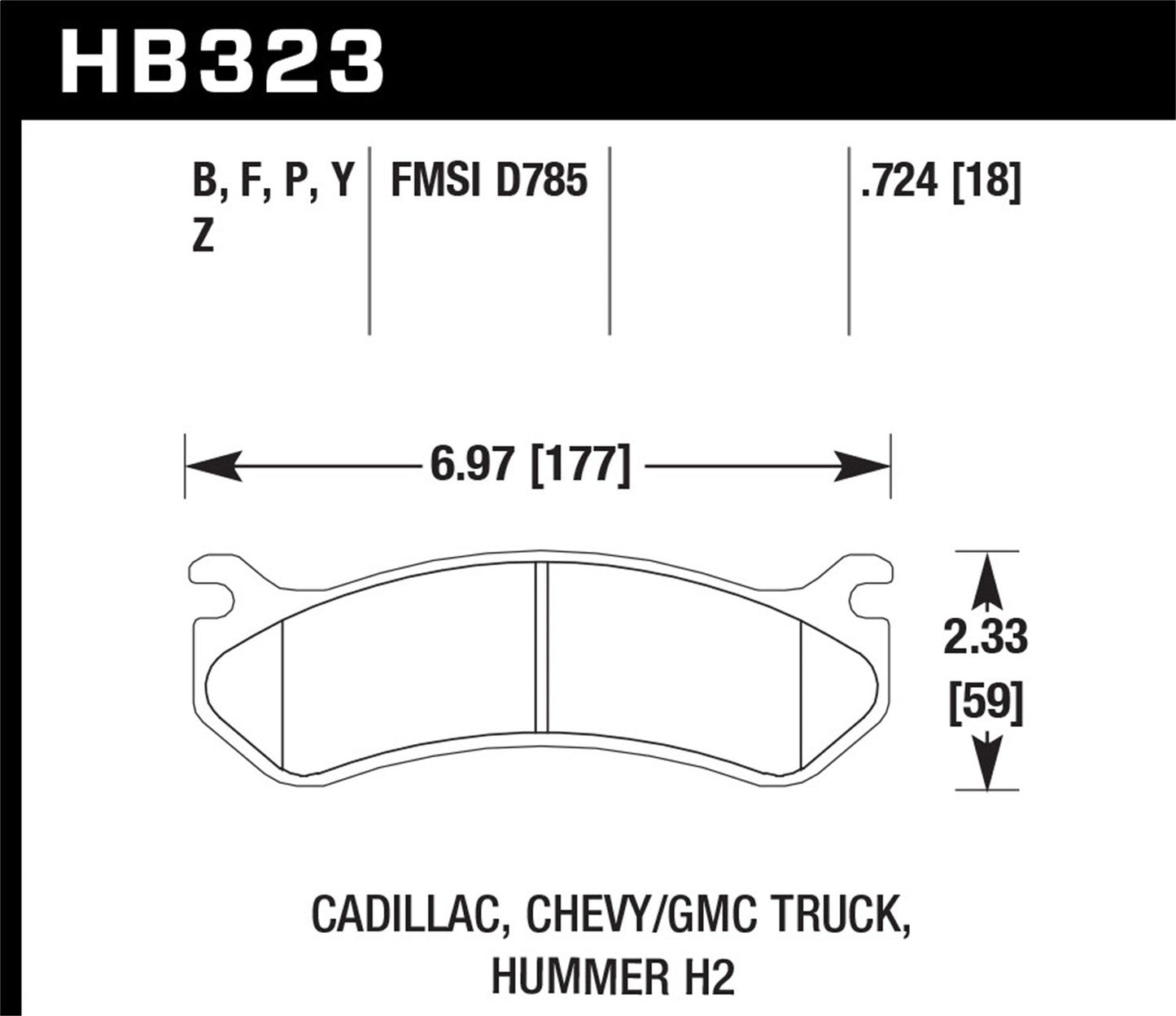 Hawk LTS Truck/SUV Brake Pads Front Cadillac Escalade Base 2003-2006 *Discontinued