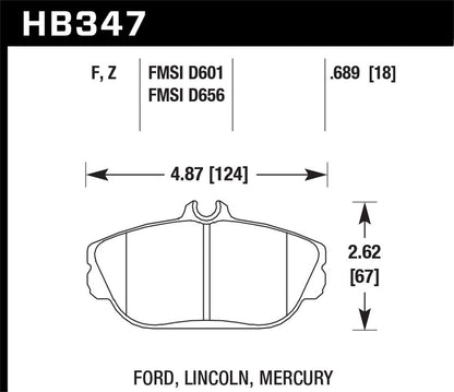 Hawk Street HPS Brake Pads Front Ford Taurus SHO 1994-1994