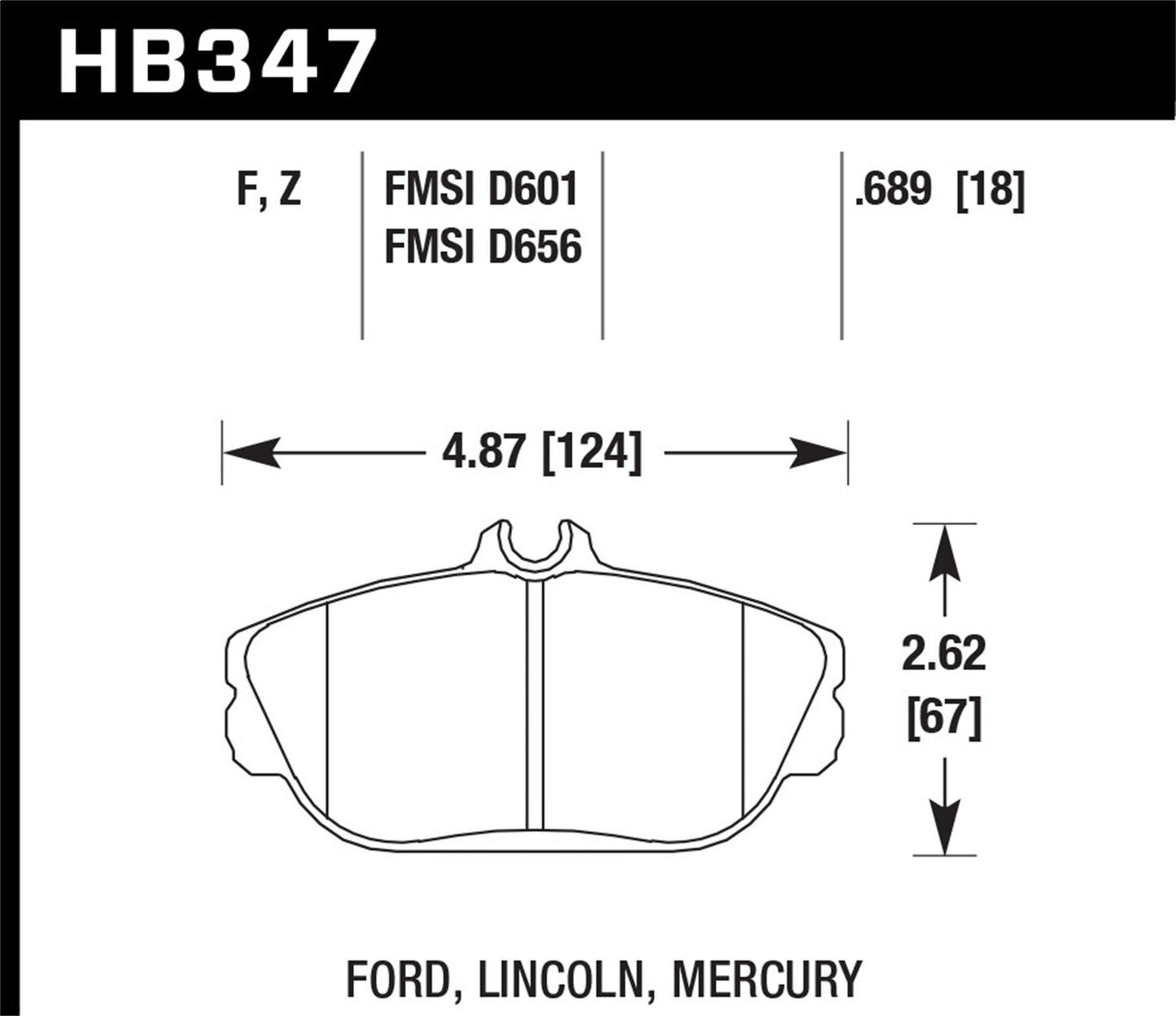 Hawk Ceramic Brake Pads Front Ford Taurus SHO 1994-1994