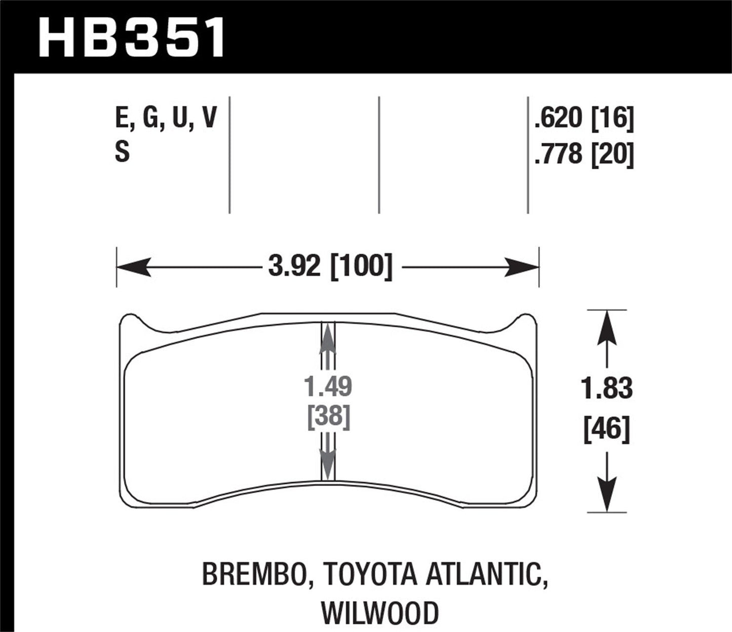 Hawk Disc Brake Pad
