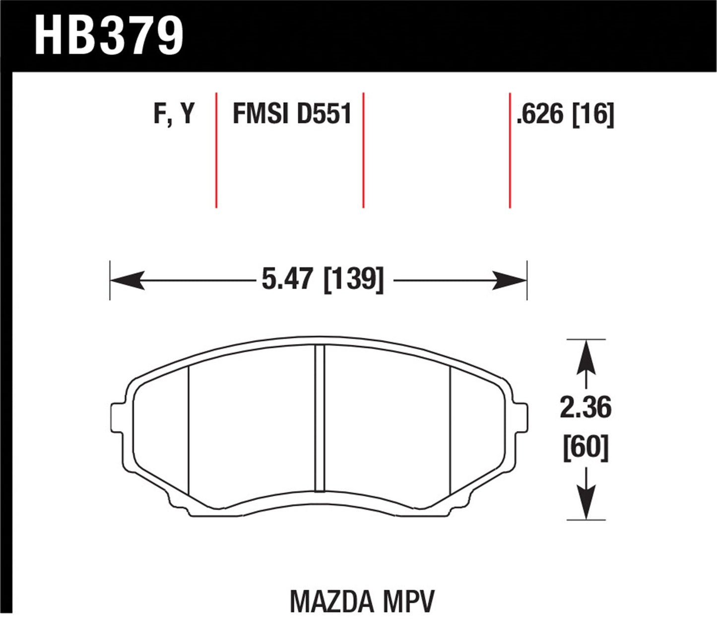 Hawk LTS Truck/SUV Brake Pads Front Mazda MPV Base 1992-1998