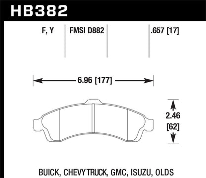 Hawk LTS Truck/SUV Brake Pads Front Buick Rainier Base 2004-2005