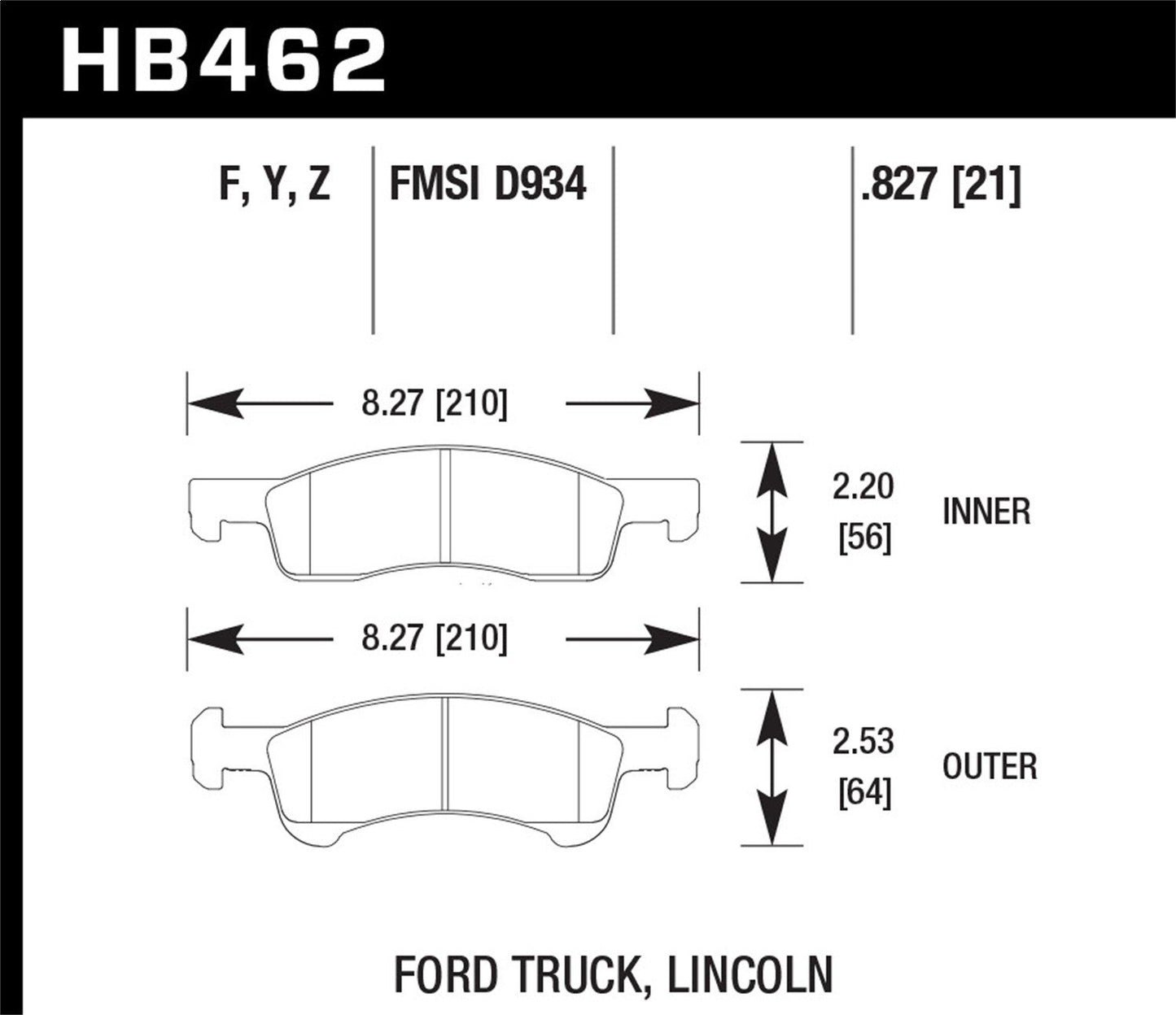 Hawk LTS Truck/SUV Brake Pads Front Ford Expedition XLS 2006-2006