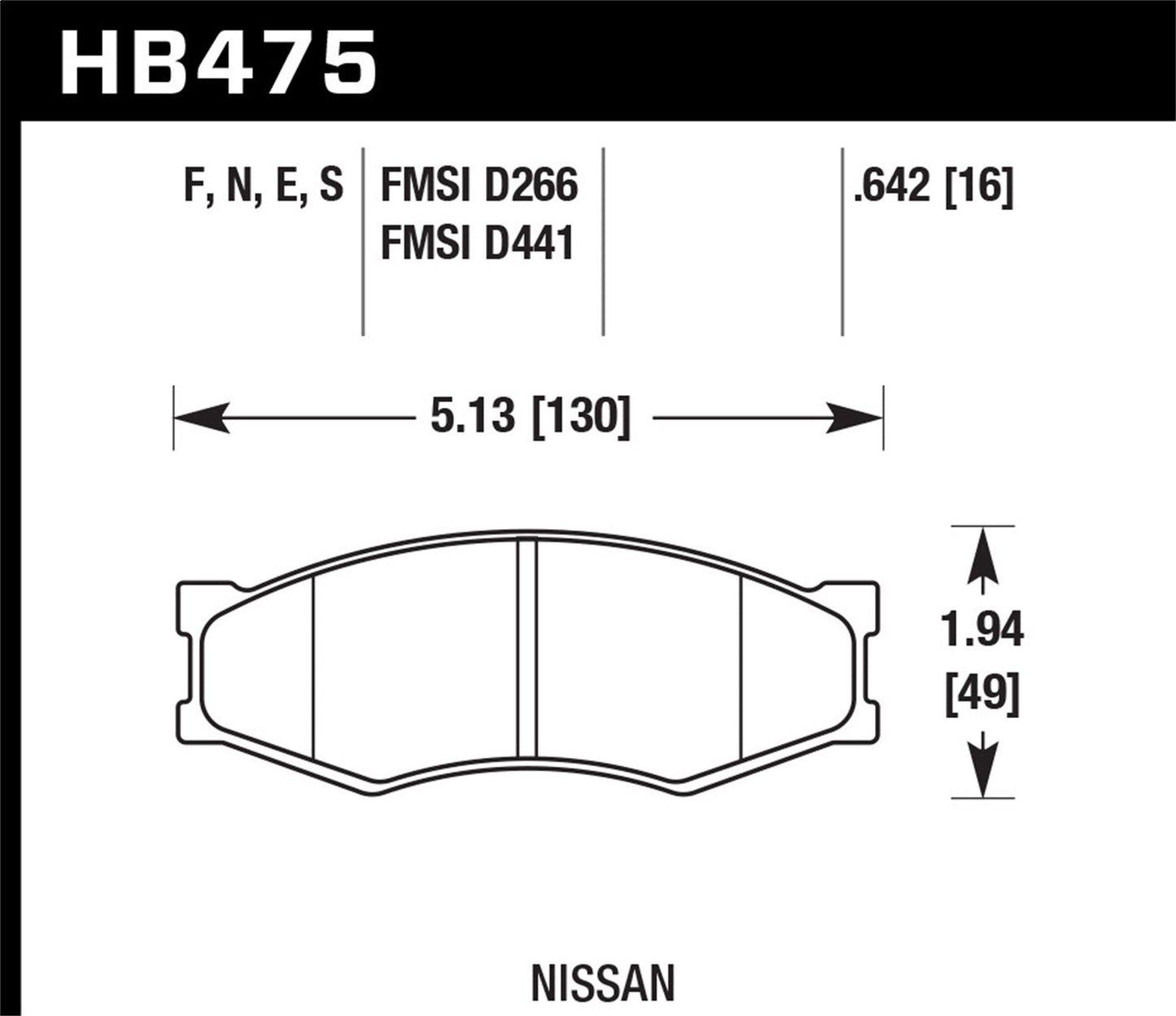 Hawk Street HPS Brake Pads Front Infiniti M30 Base 1990-1991