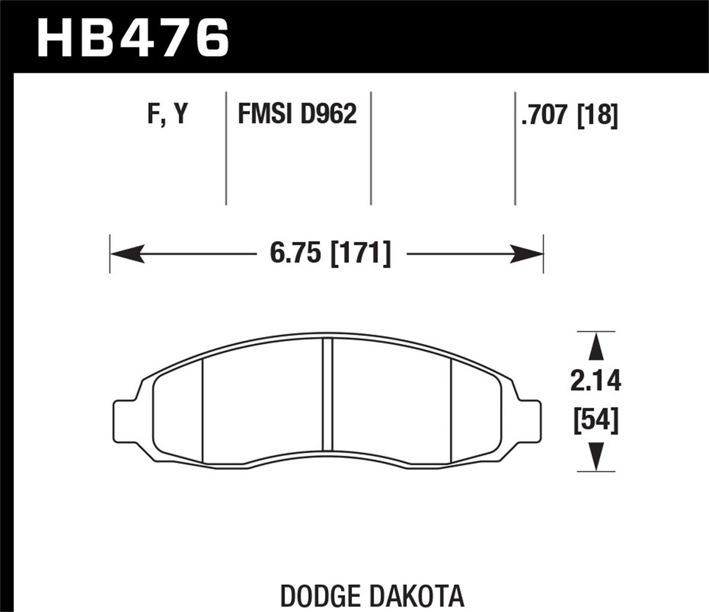 Hawk LTS Truck/SUV Brake Pads Front Dodge Dakota Base 2003-2003