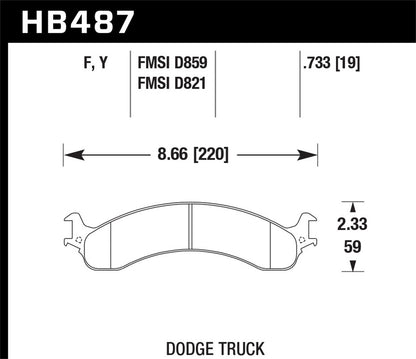 Hawk LTS Truck/SUV Brake Pads Front Dodge Ram 2500 Pickup Quad Cab 01-01