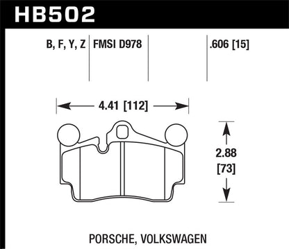 Hawk LTS Truck/SUV Brake Pads Rear Audi Q7 Base 2007-2009 *Discontinued
