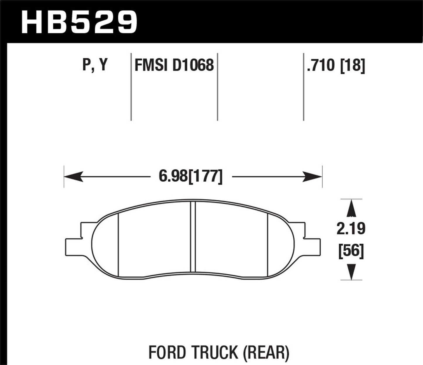 Hawk SuperDuty Brake Pads Rear Ford F-250 Super Duty Lariat 2006-2007