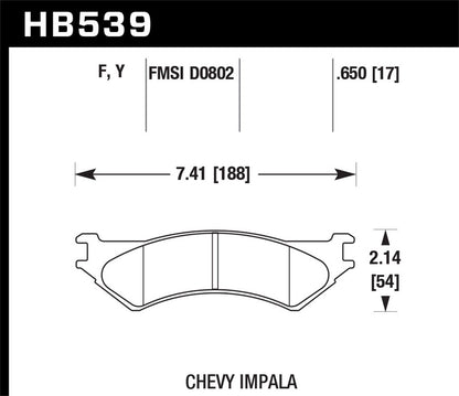 Hawk LTS Truck/SUV Brake Pads Rear Ford E-250 Base 2006-2007