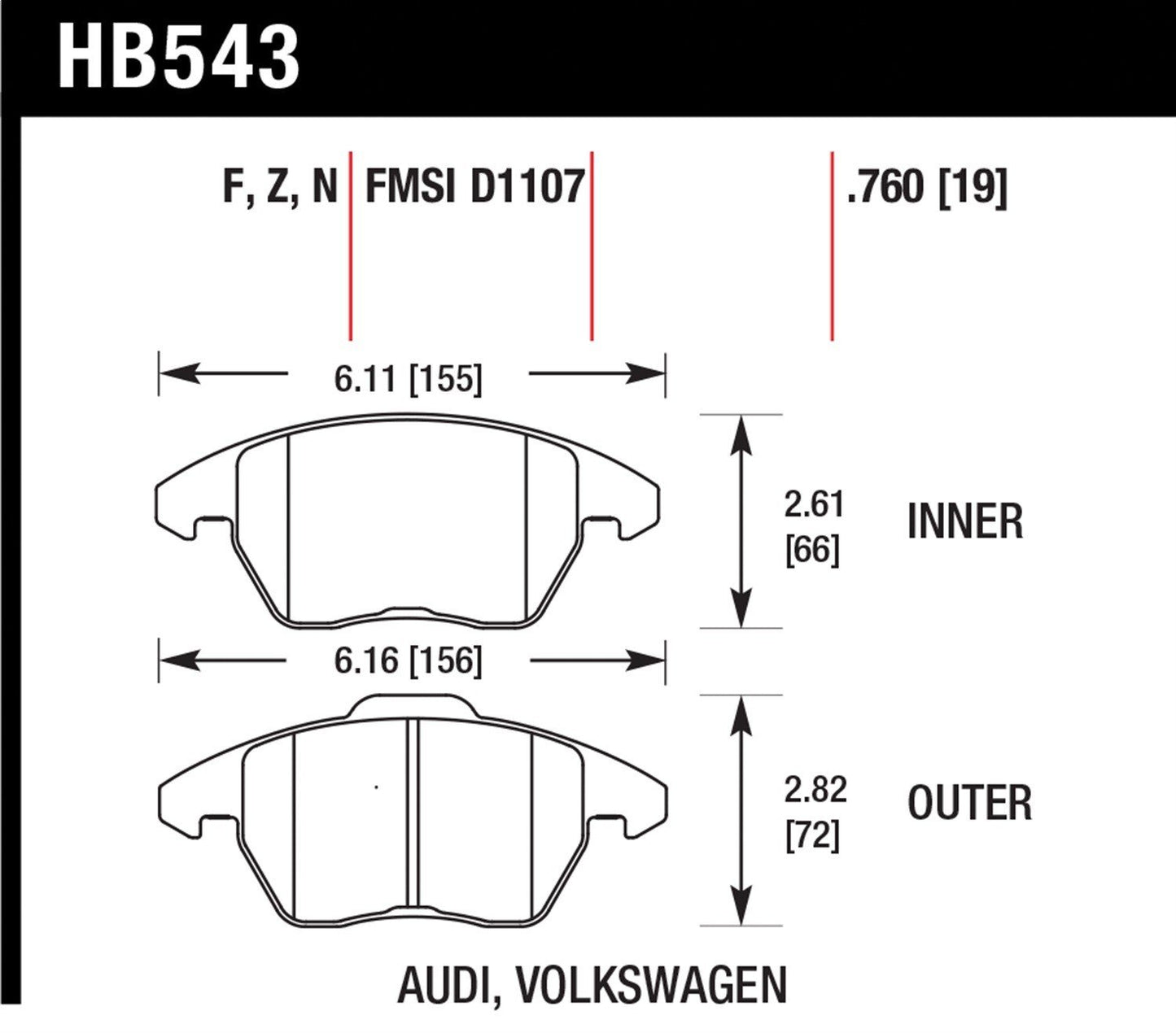 Hawk Disc Brake Pad *Discontinued