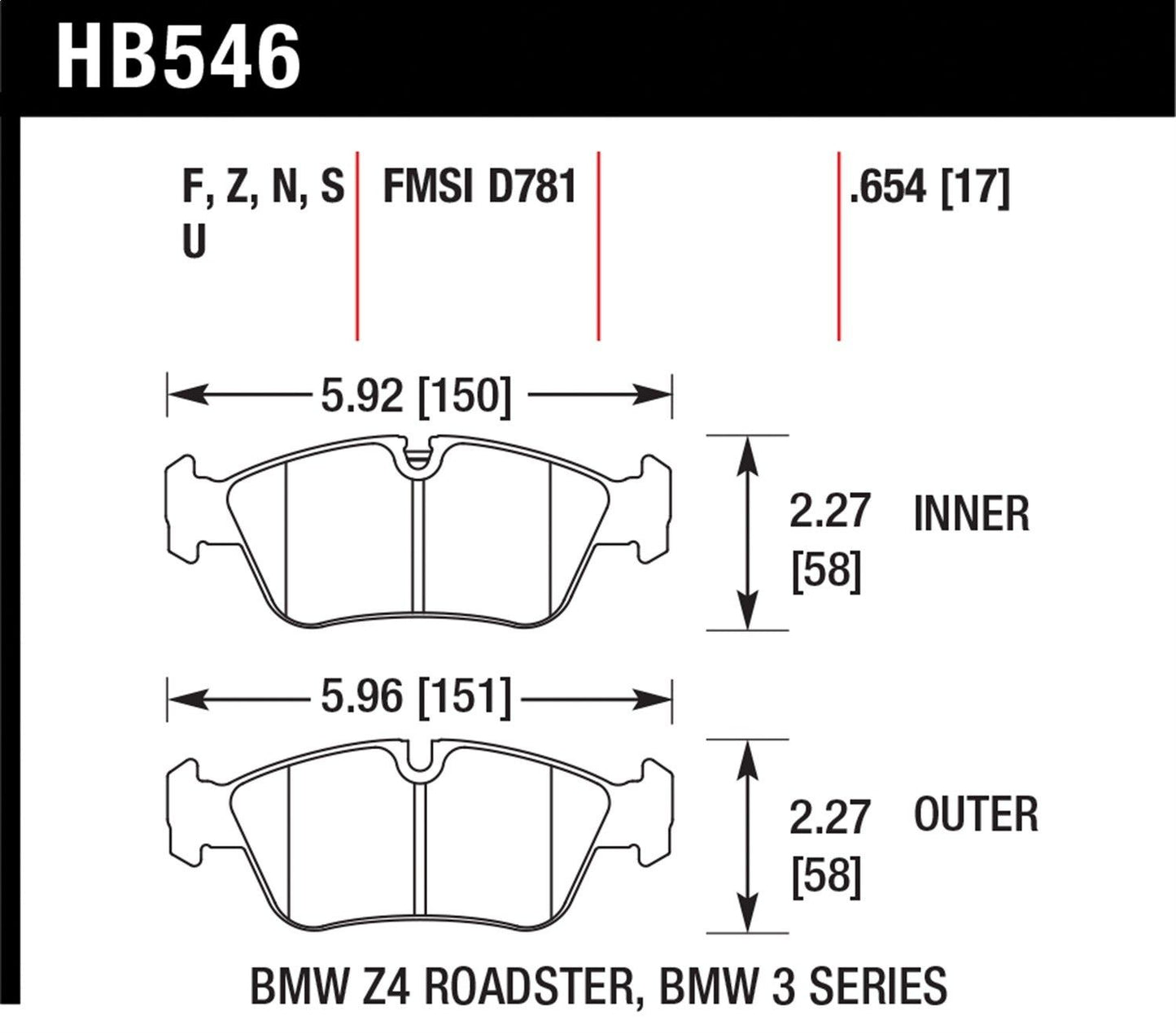Hawk Ceramic Brake Pads Front BMW 323Ci Base 2000-2000
