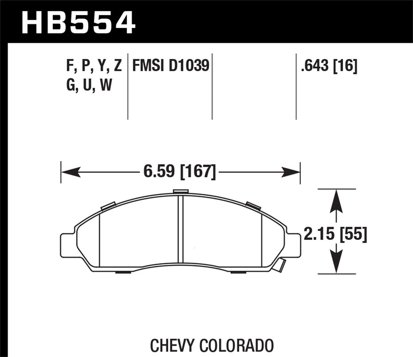 Hawk Disc Brake Pad
