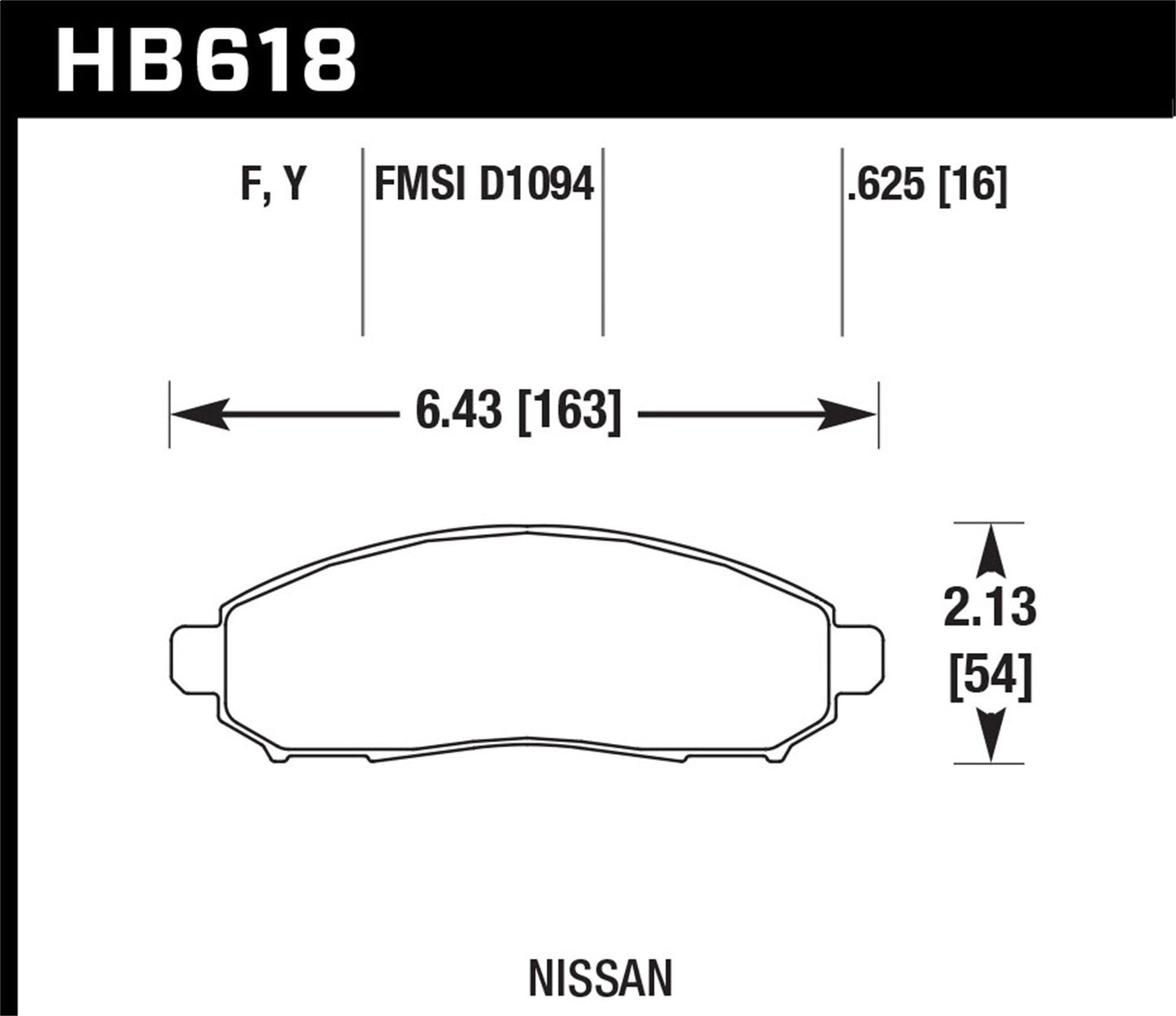 Hawk LTS Truck/SUV Brake Pads Front Nissan Frontier All 2005-2009