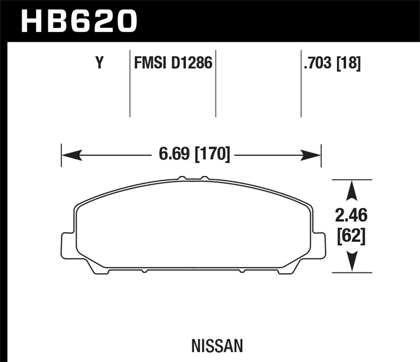 Hawk LTS Truck/SUV Brake Pads Front Infiniti QX56 Base 2007-2009